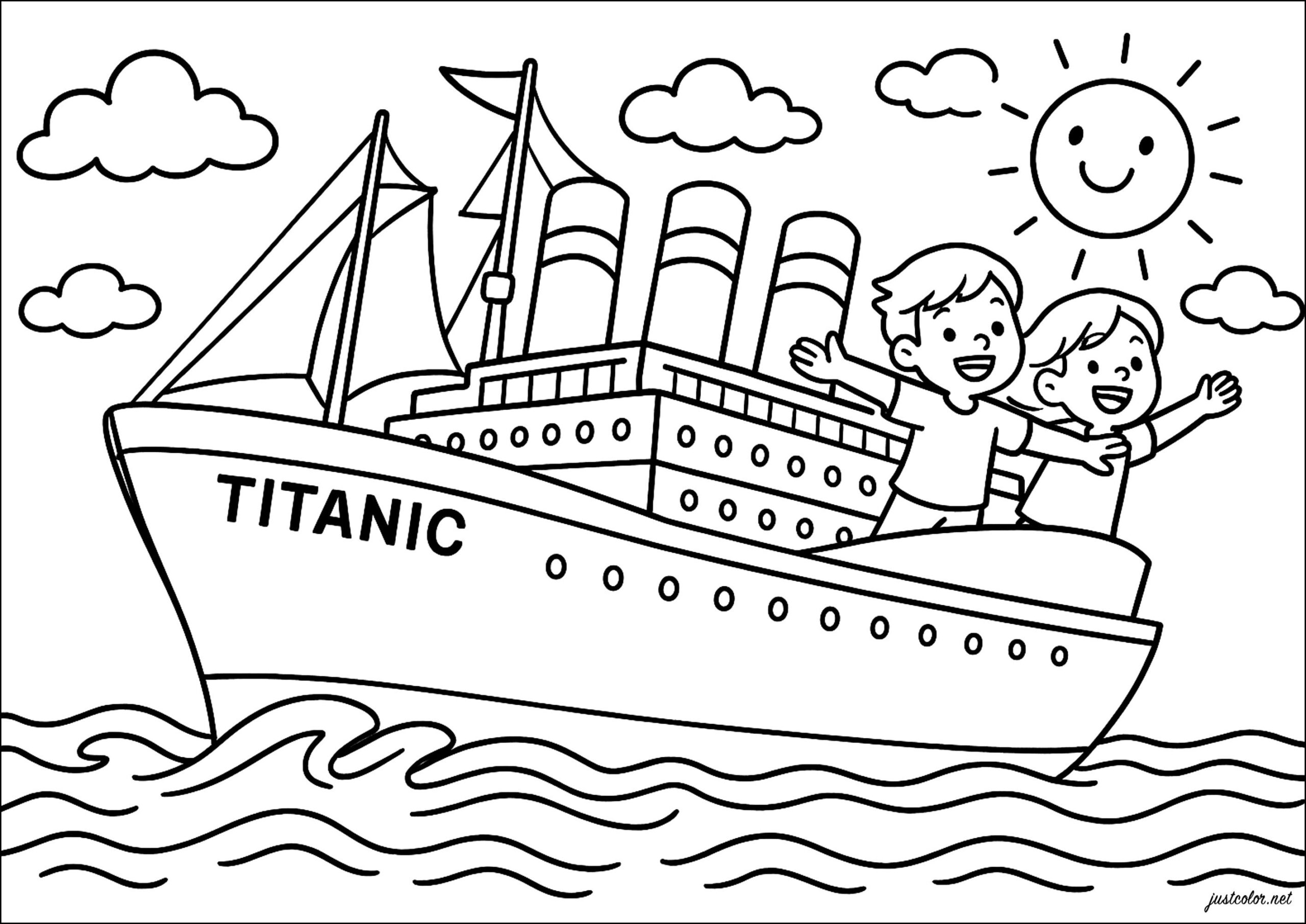 Adventure On The Ocean Liner Titanic Titanic Coloring Pages Adventure On The Ocean Liner Titanic Titanic Coloring Pages