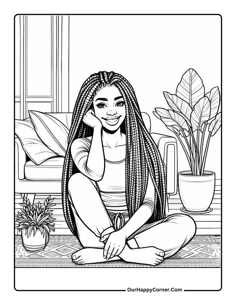 African Women Coloring Pages Free Printables Our Happy Corner African Women Coloring Pages Free Printables Our Happy Corner