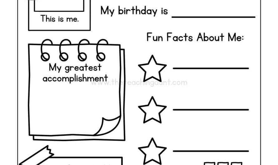 Get To Know Me Worksheet