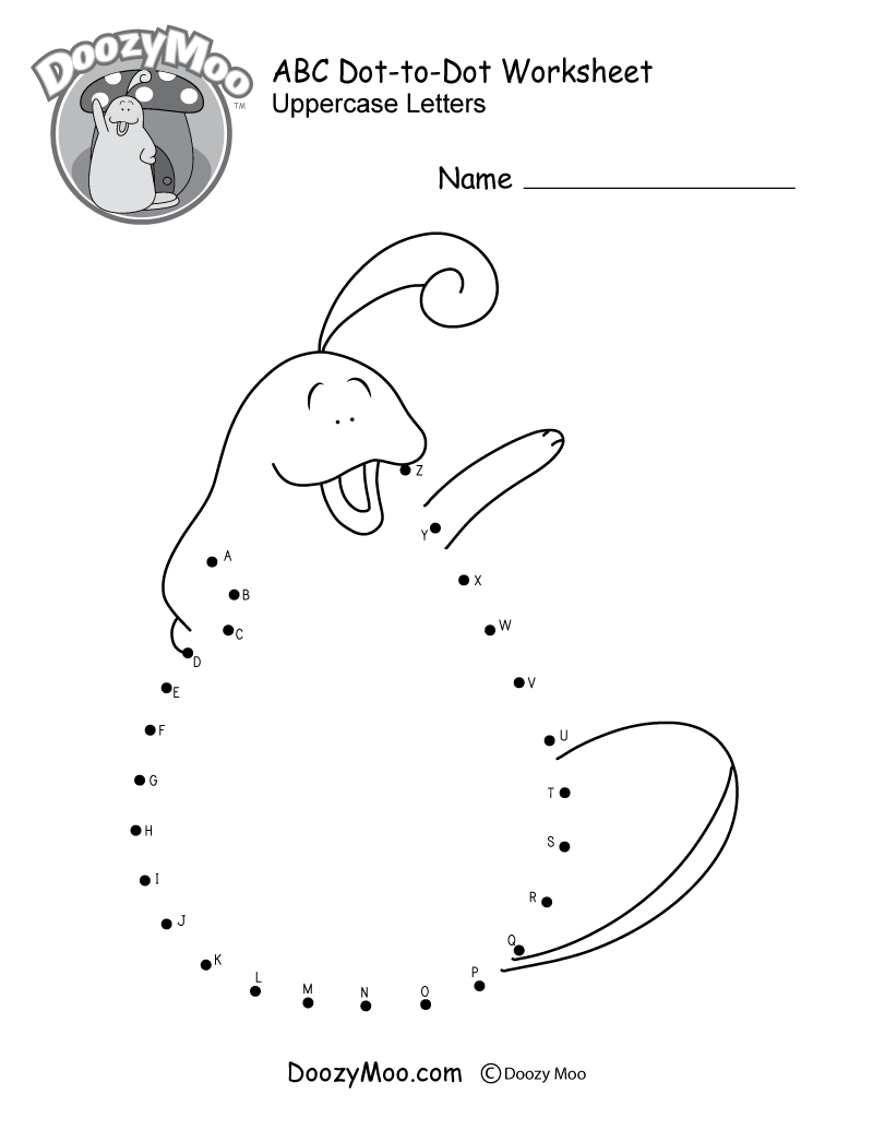 Alphabet Connect The Dots Worksheets Free Printables Doozy Moo Alphabet Connect The Dots Worksheets Free Printables Doozy Moo