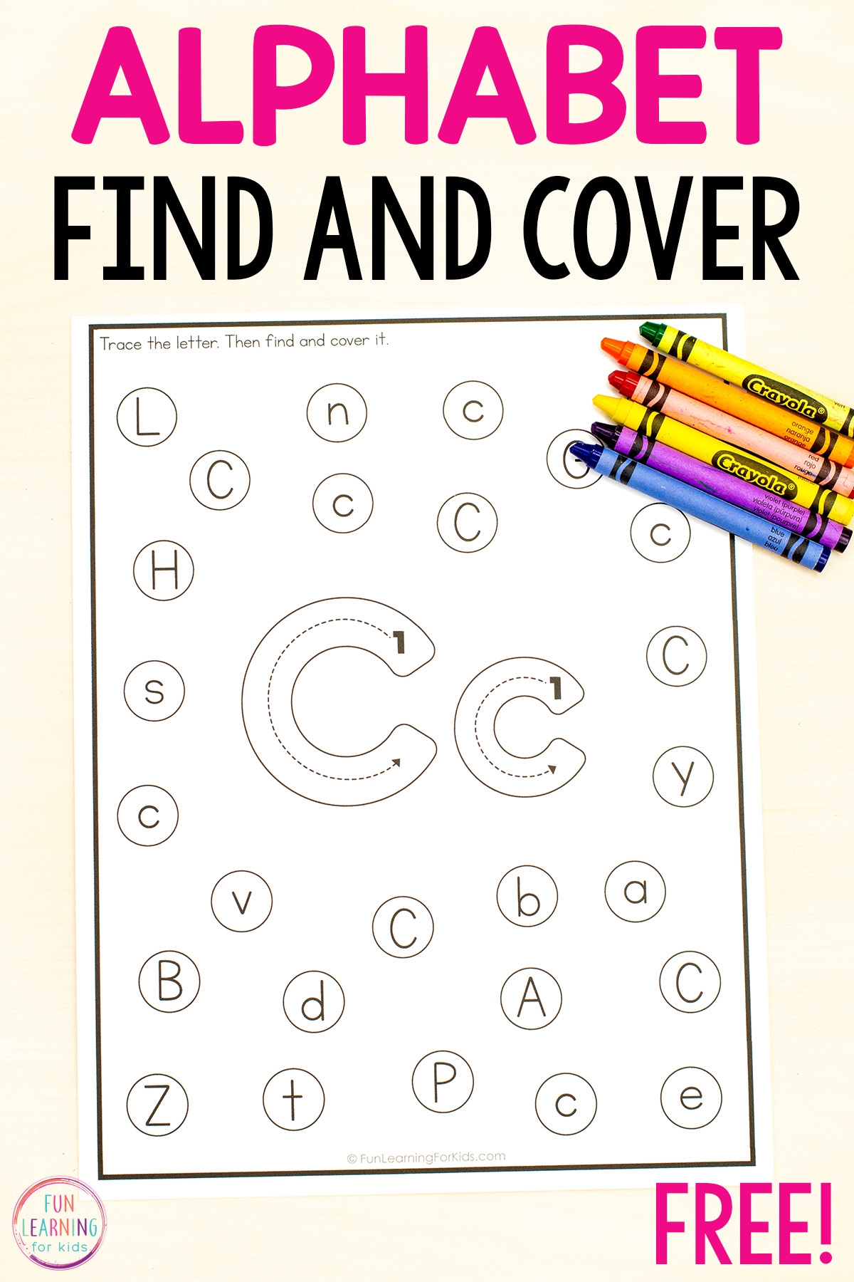 Alphabet Find And Cover The Letter Worksheets Alphabet Find And Cover The Letter Worksheets