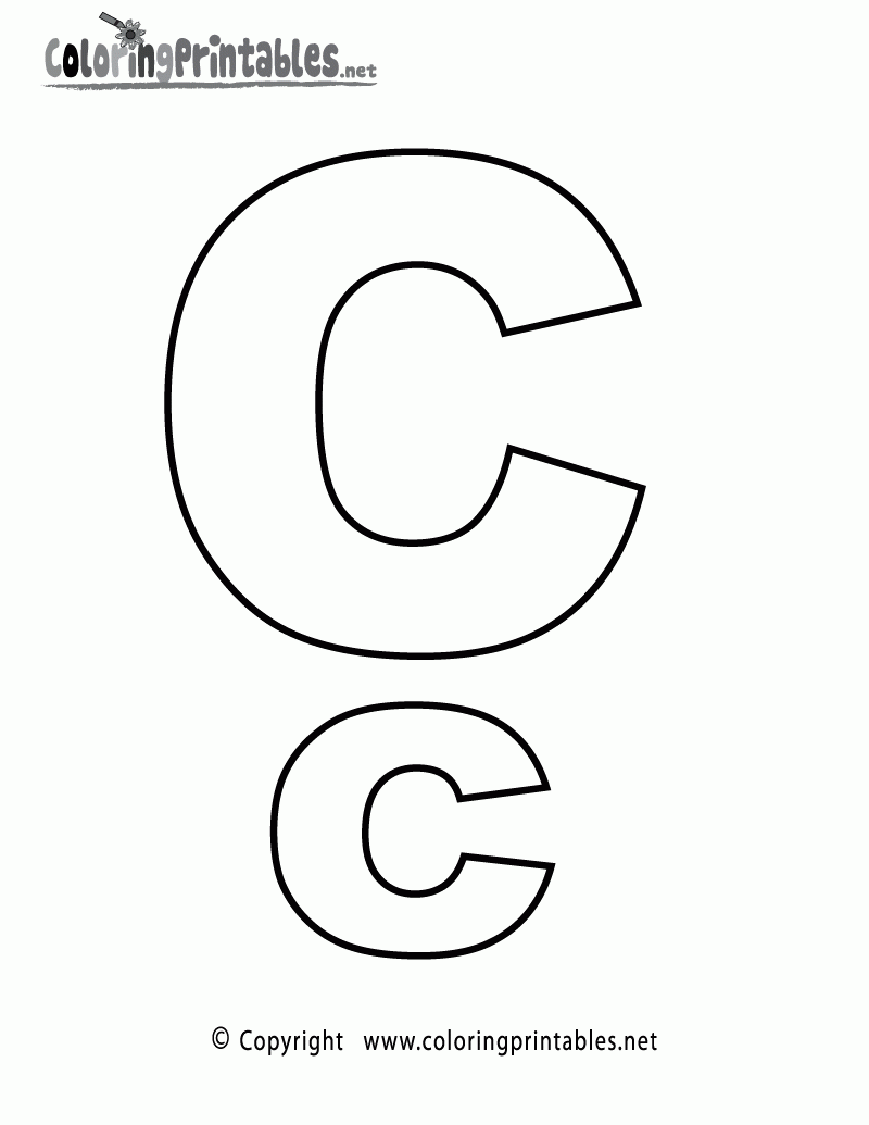 letter c coloring sheet letter c coloring sheet