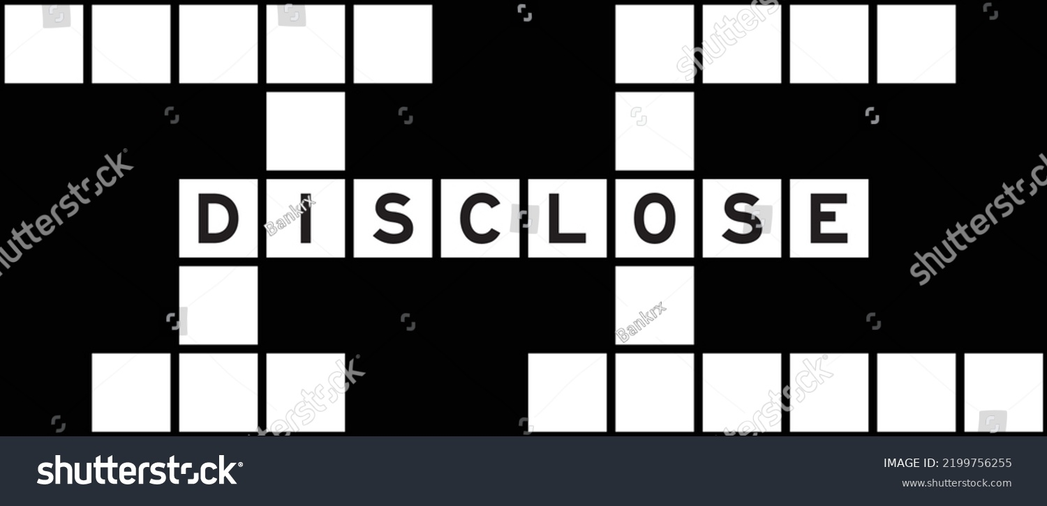 Alphabet Letter Word Disclose On Crossword Stock Vector Royalty Free 2199756255 Shutterstock Alphabet Letter Word Disclose On Crossword Stock Vector Royalty Free 2199756255 Shutterstock