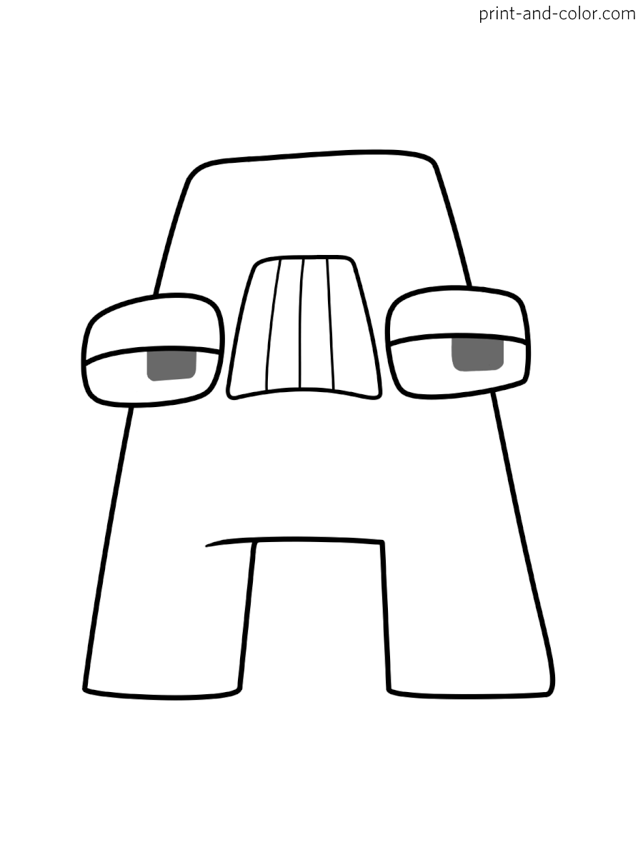 Alphabet Lore Coloring Pages Print And Color Alphabet Lore Coloring Pages Print And Color