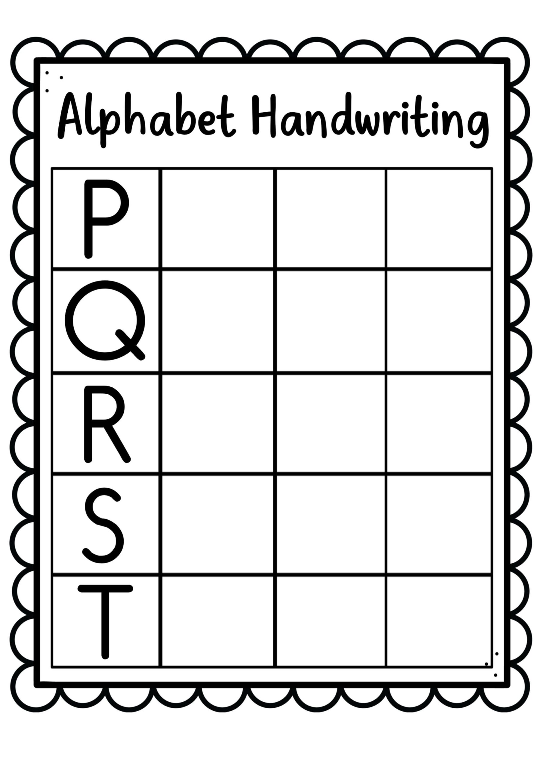 Alphabet Writing Printables Handwriting Worksheets ABC Writing Practice 3 4 Year Old VPK Prep Daycare Homeschooling Etsy