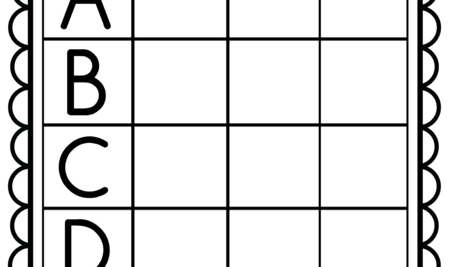 Learning Worksheets For 4 Year Olds