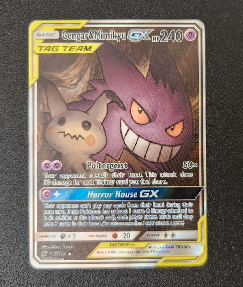 ALTERNATE FULL ART Gengar Mimikyu GX ULTRA RARE Tag Team Up 165 181 Pokemon LP EBay ALTERNATE FULL ART Gengar Mimikyu GX ULTRA RARE Tag Team Up 165 181 Pokemon LP EBay