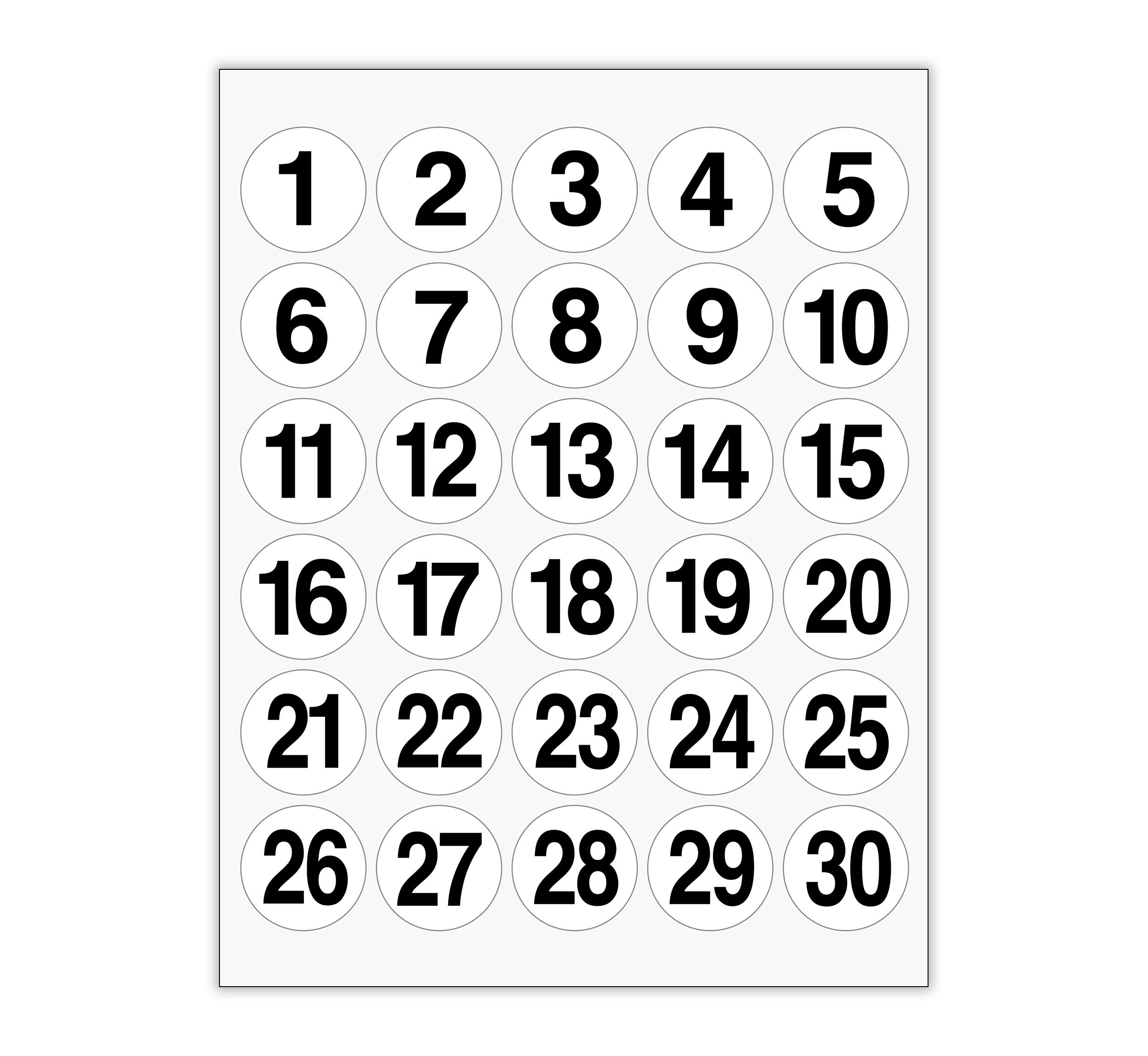 Amazon 1 30 1 5 Circle Stickers Numbered SEQUENTIAL White Circle Labels Consecutive Made In USA Office Products Amazon 1 30 1 5 Circle Stickers Numbered SEQUENTIAL White Circle Labels Consecutive Made In USA Office Products