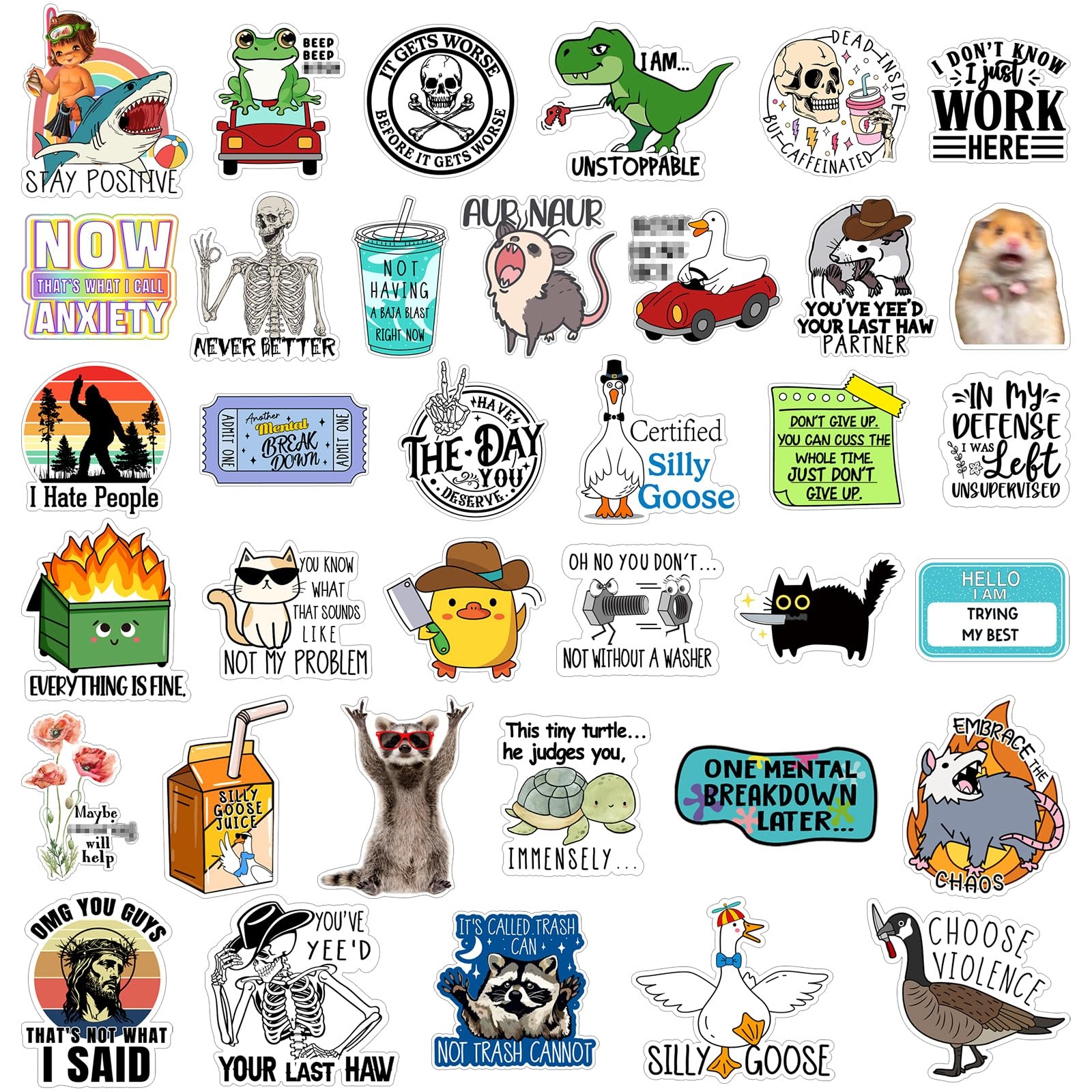 Amazon Chivertion 400 Pcs Funny Stickers For Adults Waterproof Funny Meme Stickers Pack For Laptop Water Bottles Bumper Phone Hard Hats Wall Window Decals Decors 50 Styles Funny Style Electronics Amazon Chivertion 400 Pcs Funny Stickers For Adults Waterproof Funny Meme Stickers Pack For Laptop Water Bottles Bumper Phone Hard Hats Wall Window Decals Decors 50 Styles Funny Style Electronics