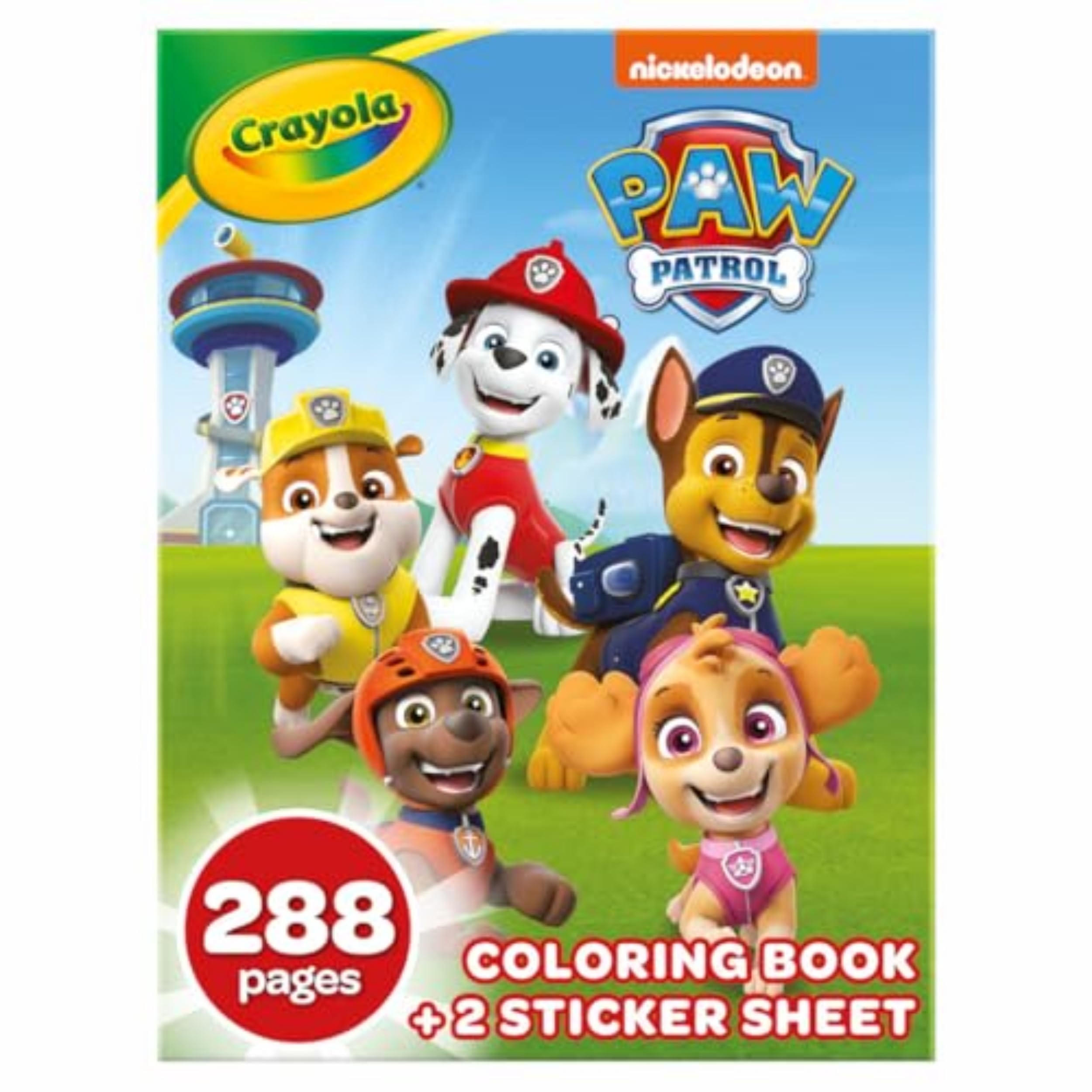 Amazon Crayola Paw Patrol Coloring Book 288pgs Kids Coloring Book Pages Stickers Paw Patrol Gift Toys Toddler Stocking Stuffer