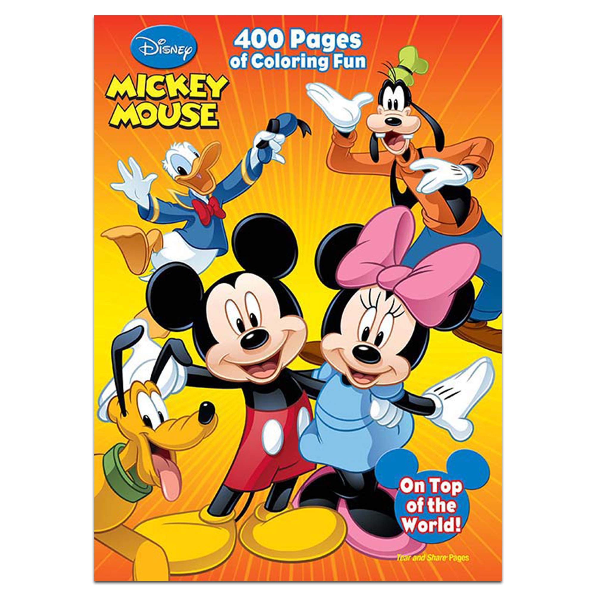 Amazon Disney Mickey Mouse 400 Pages Of Coloring Fun Dalmatian Press Toys Games