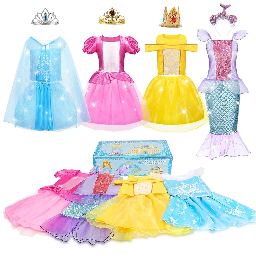 Amazon Dulsaera Princess Dresses For Girls Princess Costume For Girls Age 3 4 5 6 7 8 Dress Up Clothes For 3t 4t 5t 6t Gift Halloween Christmas Birthday Toys Games Amazon Dulsaera Princess Dresses For Girls Princess Costume For Girls Age 3 4 5 6 7 8 Dress Up Clothes For 3t 4t 5t 6t Gift Halloween Christmas Birthday Toys Games