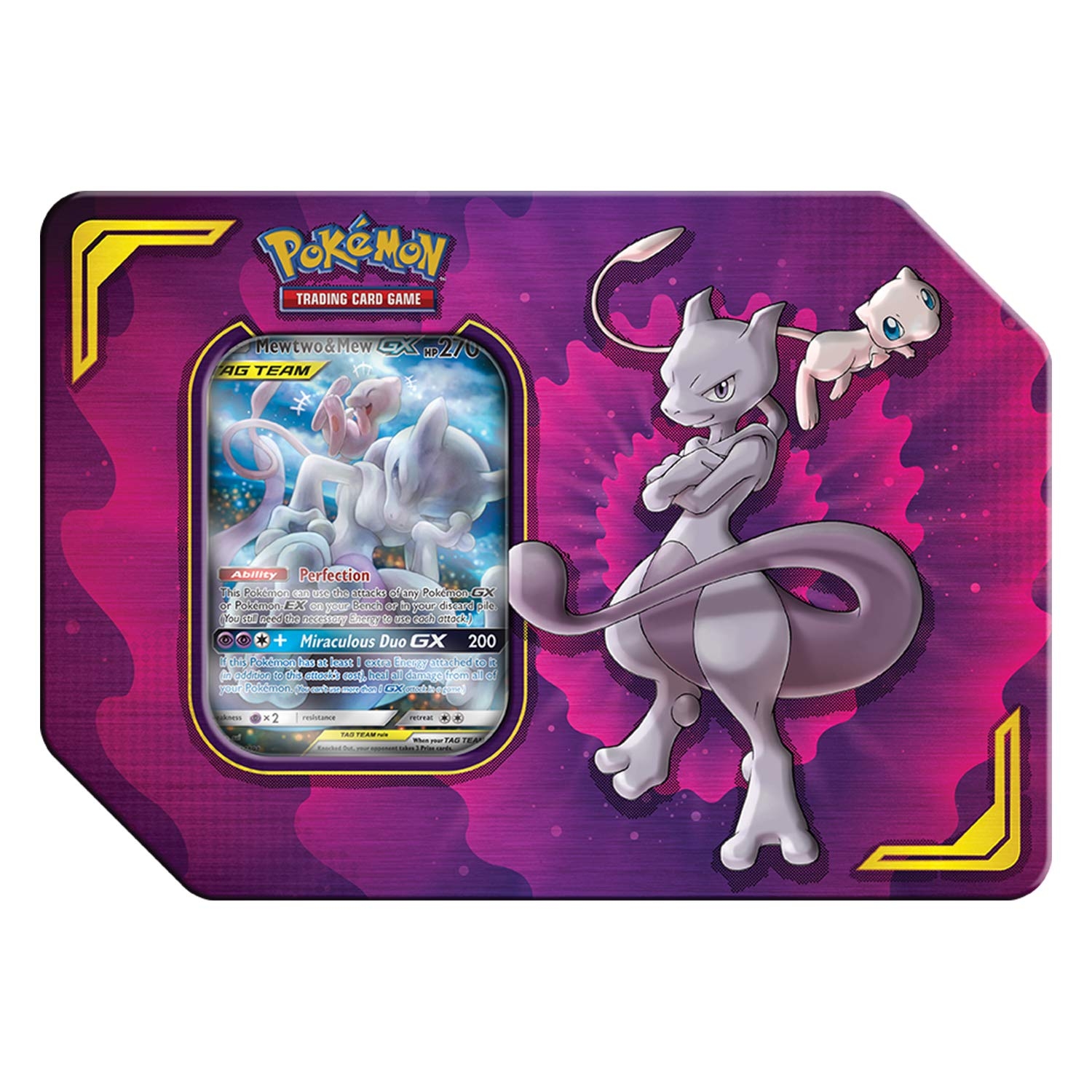 Amazon Pokemon TCG Tag Team Mewtwo Mew Tin 4 Booster Pack 1 Metal Tag Team Gx Marker 1 Of 3 Foil Tag Team GX Multicolor Toys Games Amazon Pokemon TCG Tag Team Mewtwo Mew Tin 4 Booster Pack 1 Metal Tag Team Gx Marker 1 Of 3 Foil Tag Team GX Multicolor Toys Games