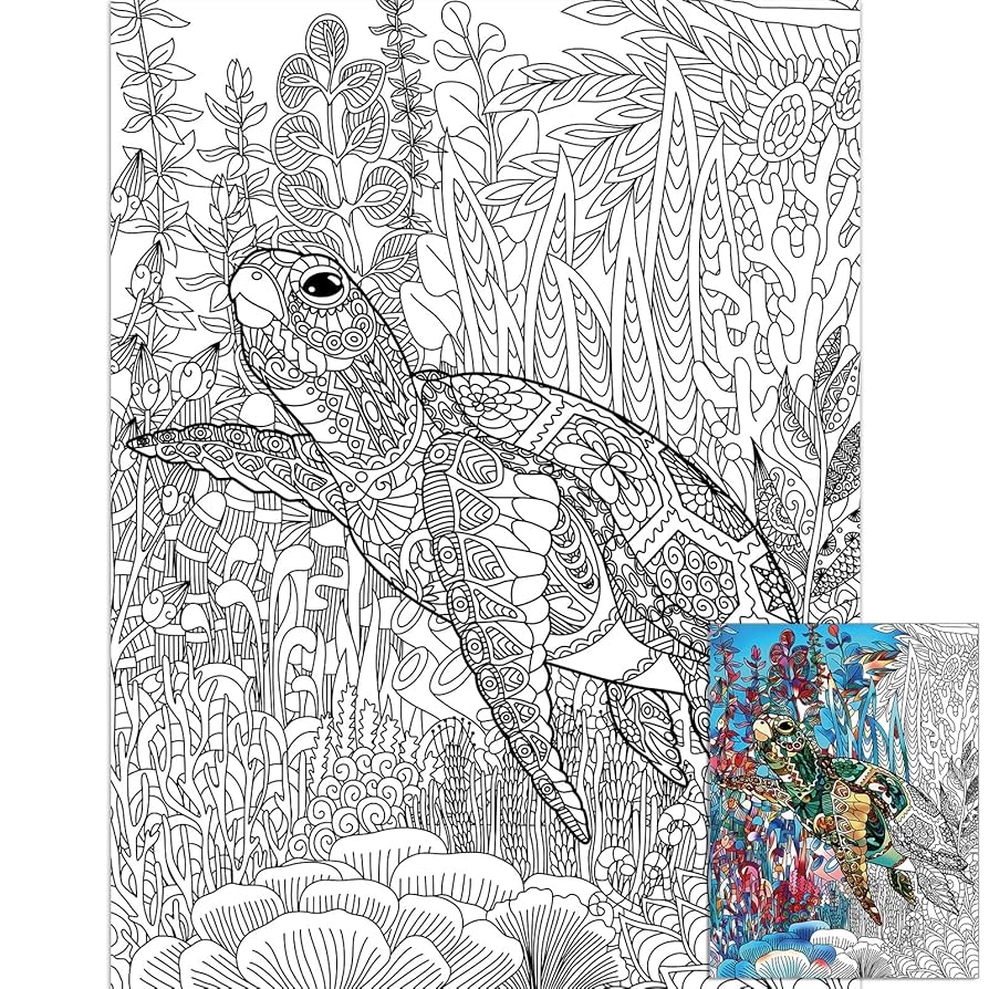Amazon Turtle Giant Coloring Posters For Kids Adults Sea Turtle Coloring Sheets 39 37 51 96 Inch Mandala Coloring Page Wall Art Decor Blank Banner For School Group Family Art Craft Activities Decoration Toys Amazon Turtle Giant Coloring Posters For Kids Adults Sea Turtle Coloring Sheets 39 37 51 96 Inch Mandala Coloring Page Wall Art Decor Blank Banner For School Group Family Art Craft Activities Decoration Toys