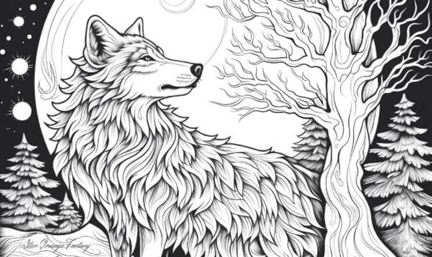 Coloring Pages Of Wolves