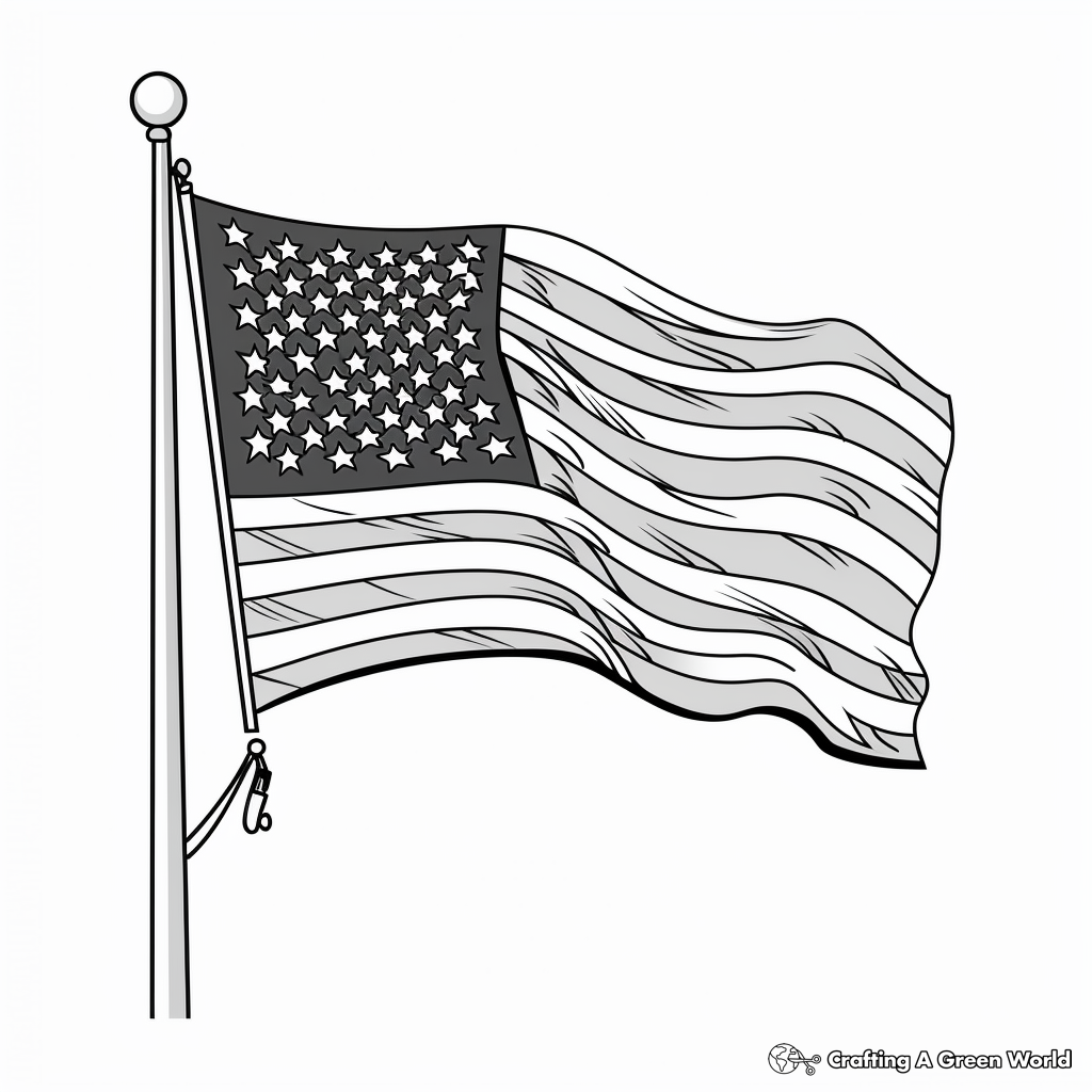 american flag to color american flag to color