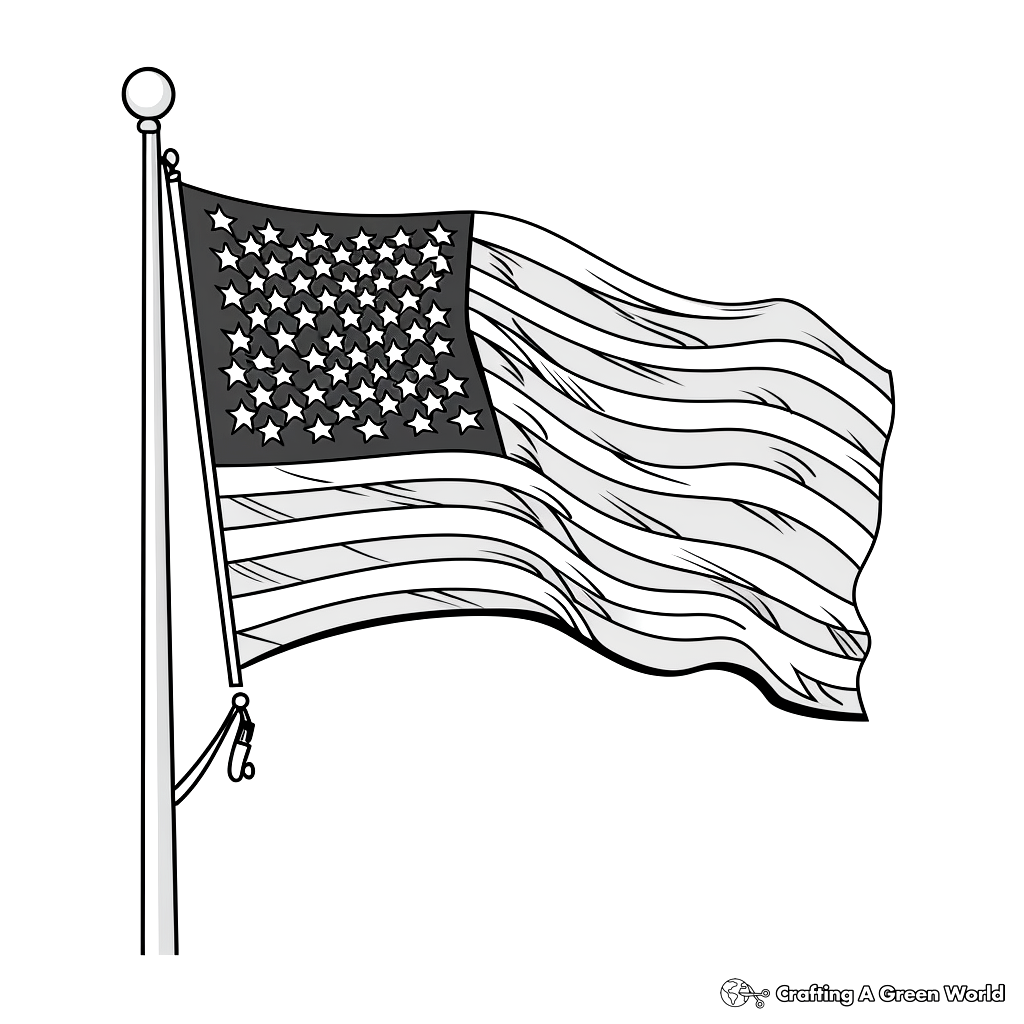 American Flag Coloring Pages Free Printable American Flag Coloring Pages Free Printable