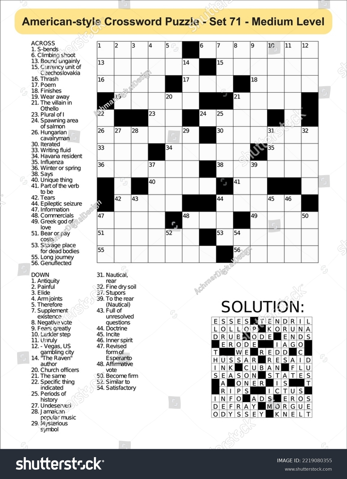 American style Crossword Puzzle Game 13 X Stock Vector Royalty Free 2219080355 Shutterstock American style Crossword Puzzle Game 13 X Stock Vector Royalty Free 2219080355 Shutterstock