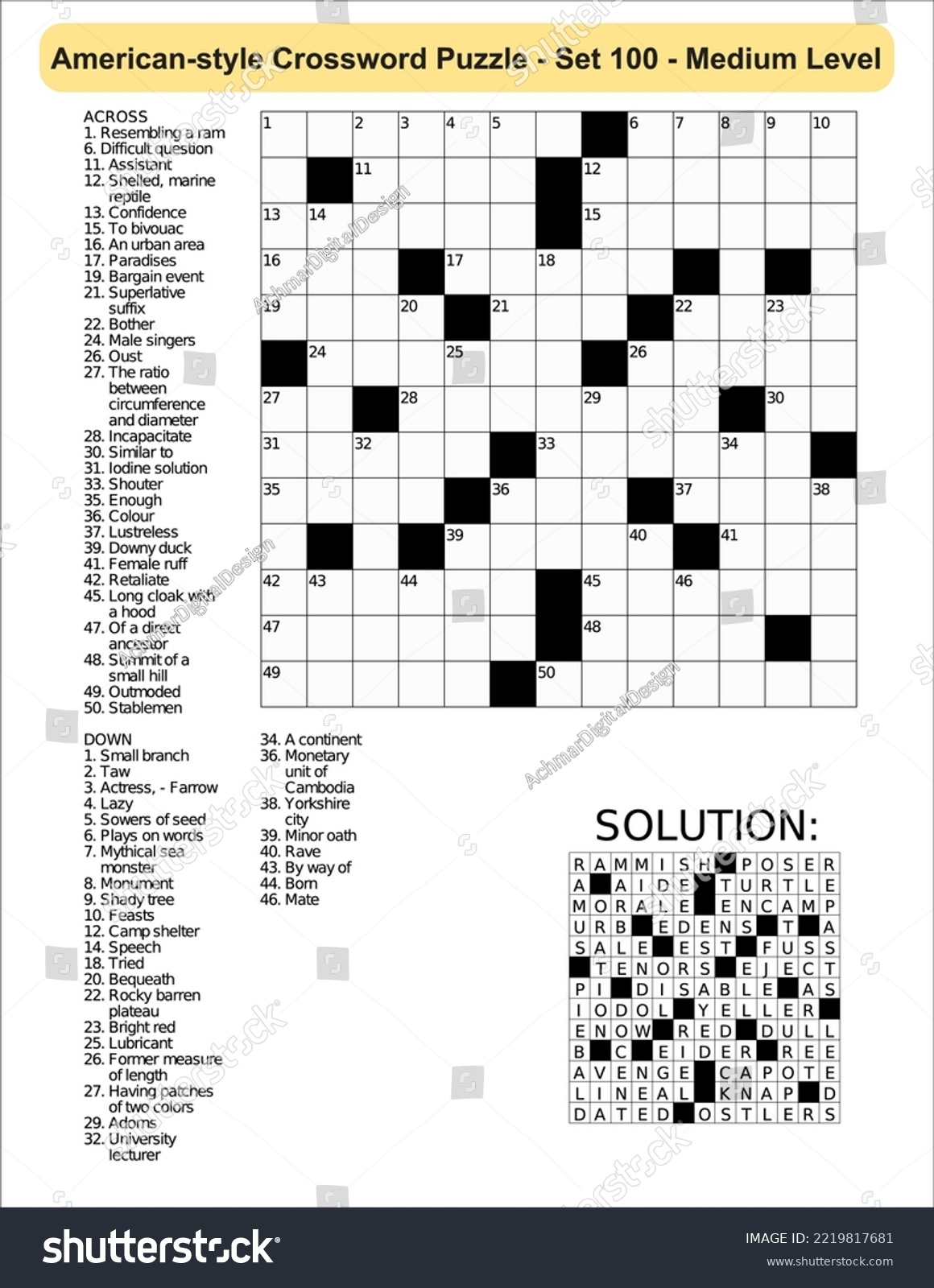 American style Crossword Puzzle Game 13 X Stockvektor royaltyfri 2219817681 Shutterstock American style Crossword Puzzle Game 13 X Stockvektor royaltyfri 2219817681 Shutterstock