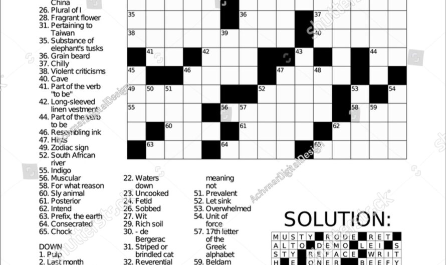 Soak Flax Crossword Clue