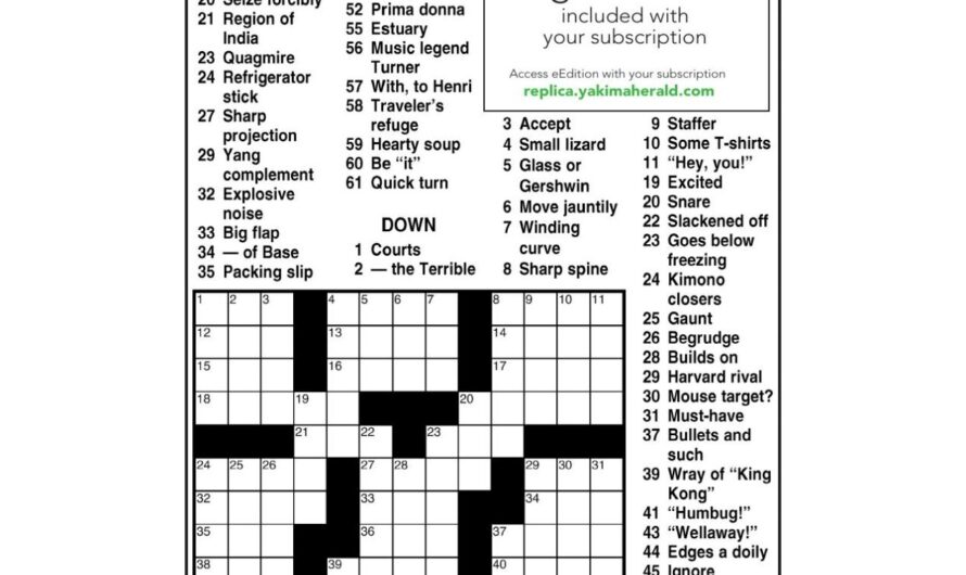 Andrews Mcmeel Crossword