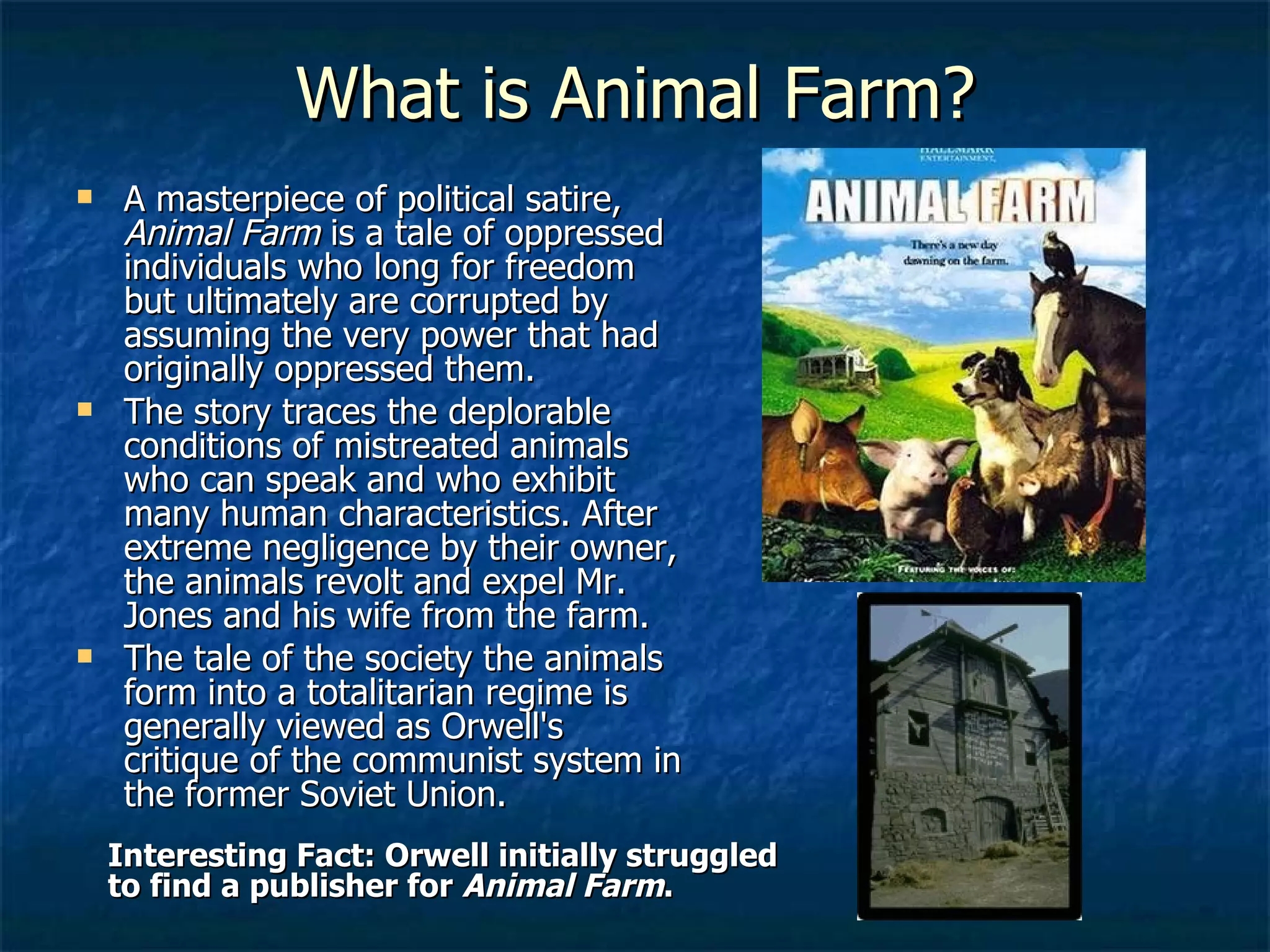 Animal Farm PPT Animal Farm PPT