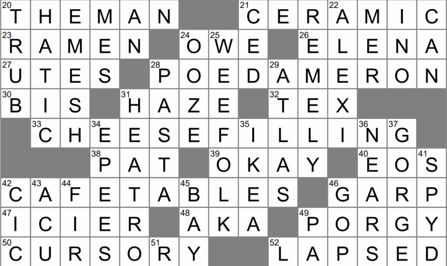 At Any Time Crossword Clue
