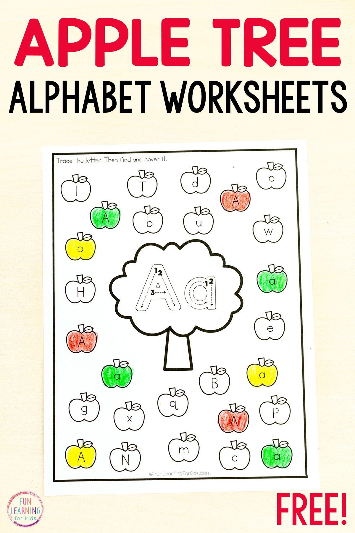 Apple Find The Letter Worksheets Apple Find The Letter Worksheets