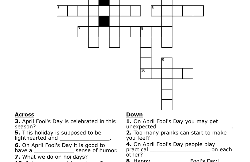 Fool With Crossword Clue