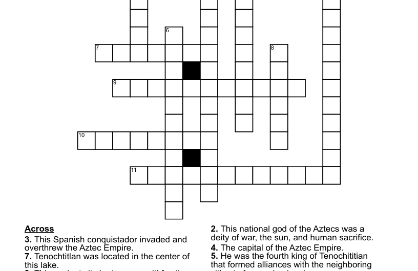 Ancient Mexican Crossword Clue