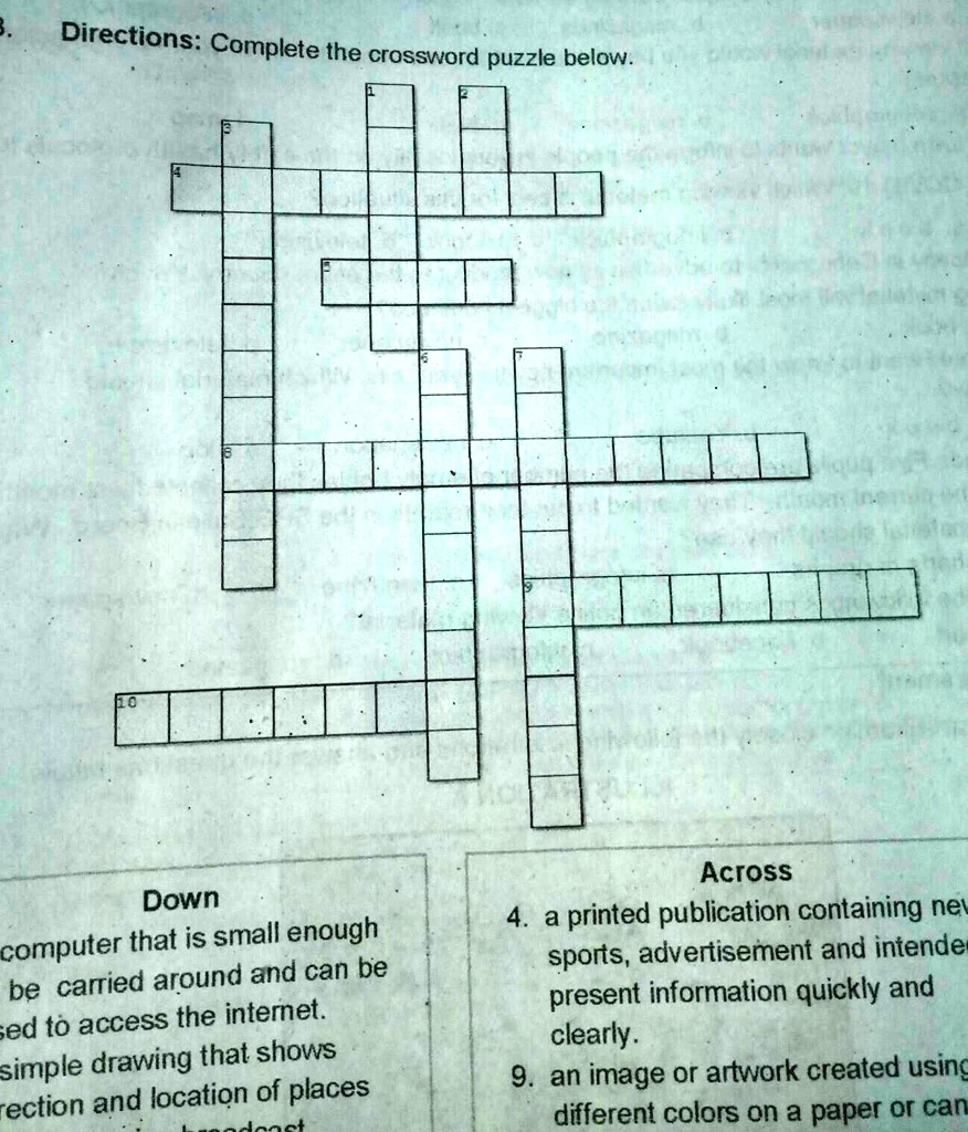B Directionscomplete The Crossword Below Directions Complete The Crossword Puzzle Below Across Down Computer That Is B Directionscomplete The Crossword Below Directions Complete The Crossword Puzzle Below Across Down Computer That Is
