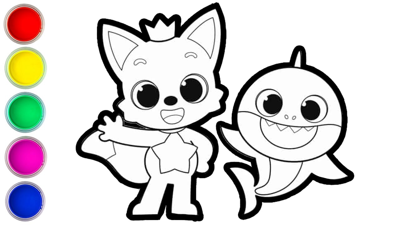 baby shark coloring page baby shark coloring page