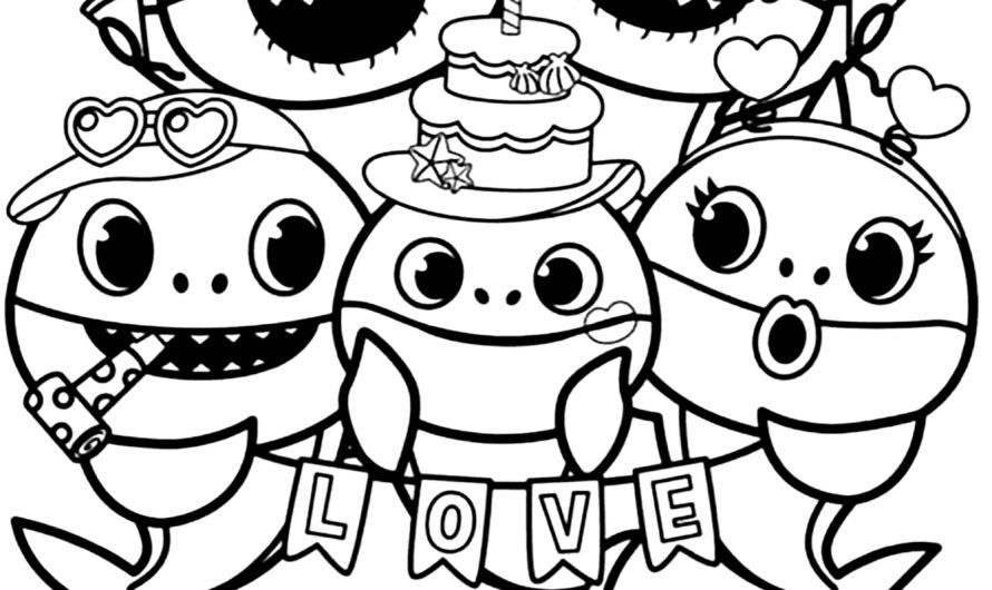 Baby Shark Coloring Page