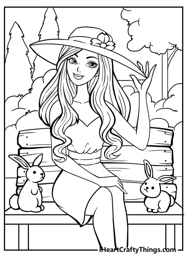free barbie coloring pages free barbie coloring pages