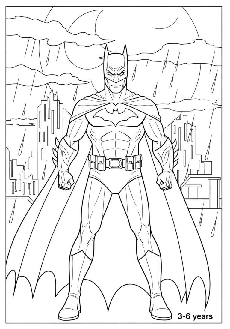 Batman Coloring Pages For Adults Printable Detailed