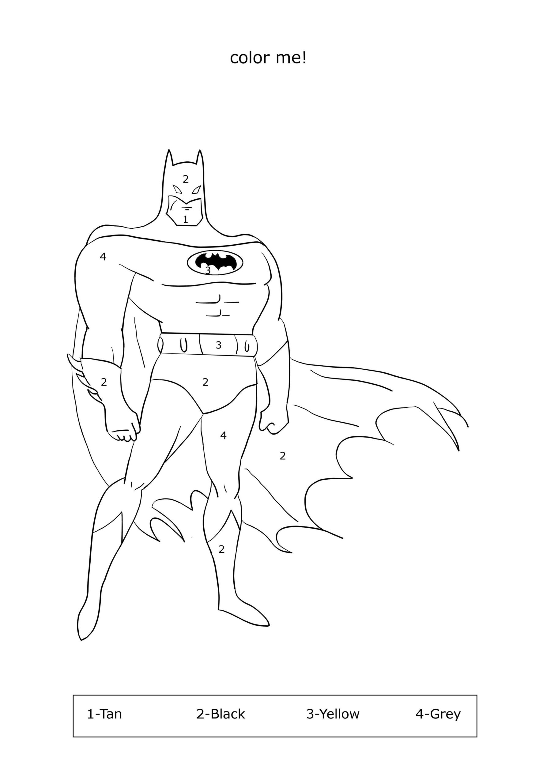 batman coloring book pages