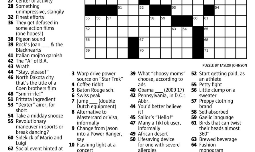 Seattle Time Crossword