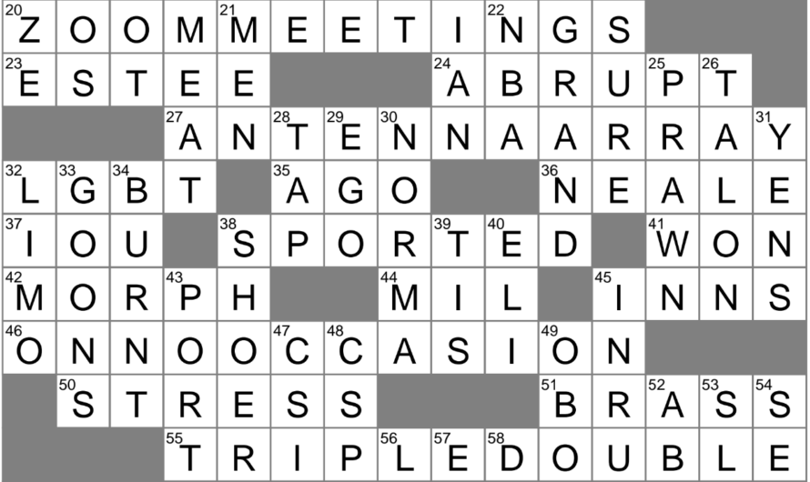 Before Now Crossword Clue