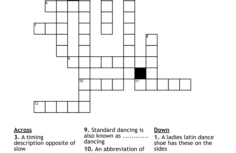 Circle Dance Crossword