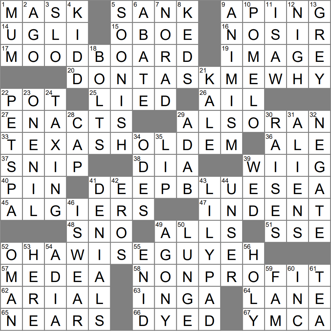 Belief That All Beings Have A Spirit Crossword Clue Archives LAXCrossword Belief That All Beings Have A Spirit Crossword Clue Archives LAXCrossword