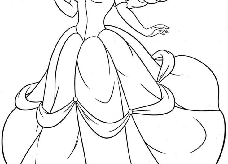 Coloring Pages Disney Princess Belle