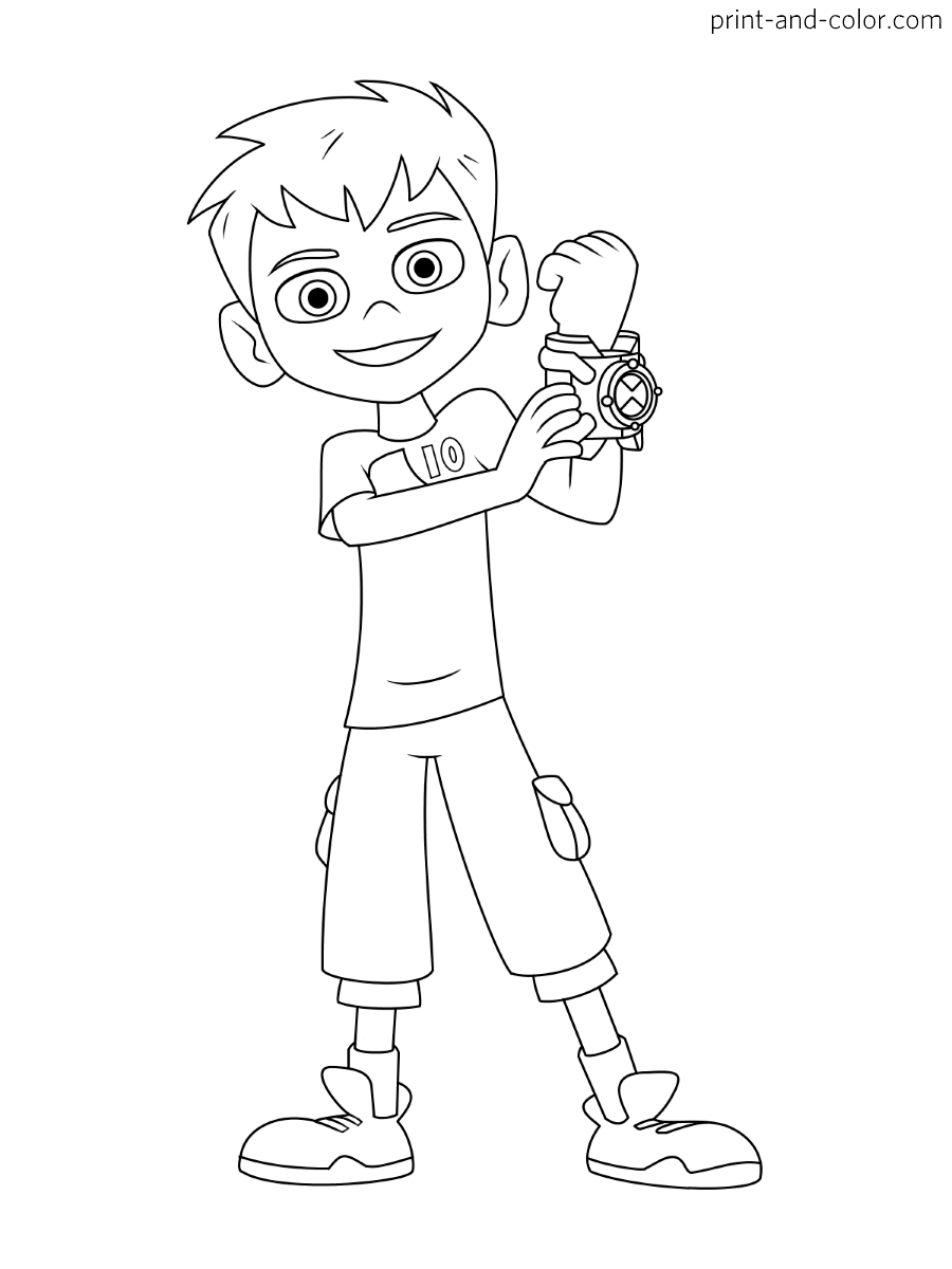 Ben 10 Coloring Pages Print And Color Ben 10 Coloring Pages Print And Color