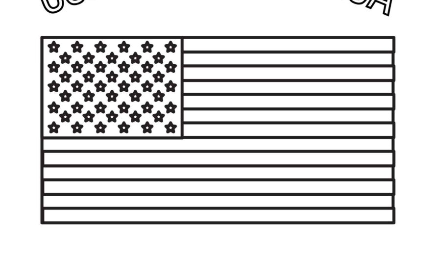 Color Pages Of The American Flag