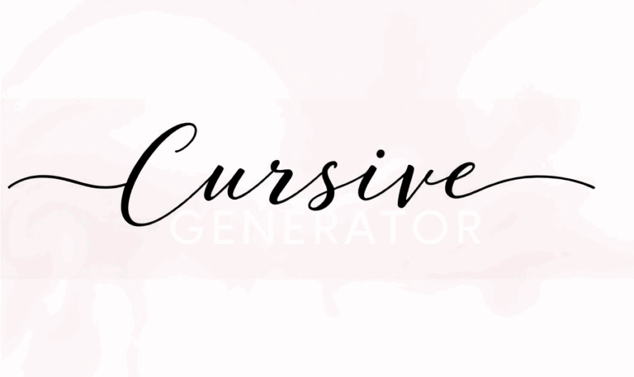 Cursive Handwriting Name Generator