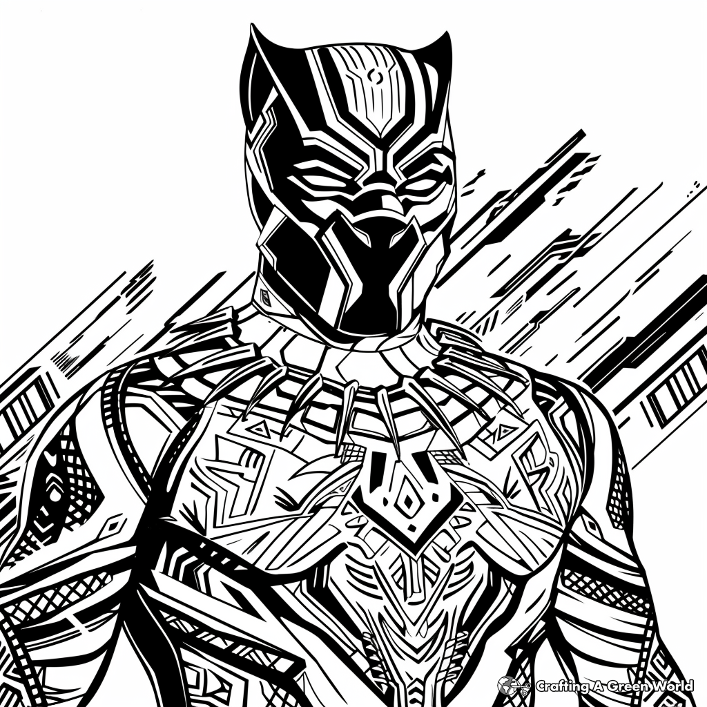 Black Panther Coloring Pages Free Printable 