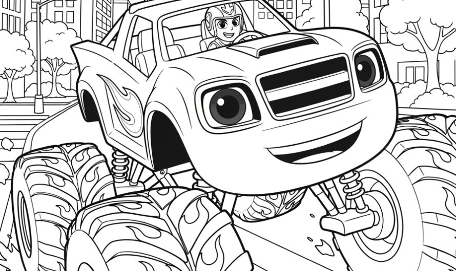 Recuse Blaze Coloring Pages