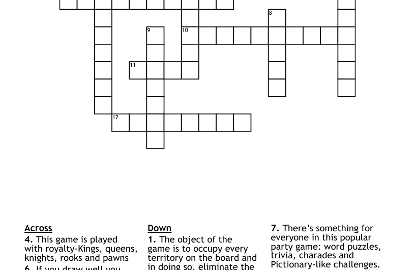 Card Game Crossword Clue