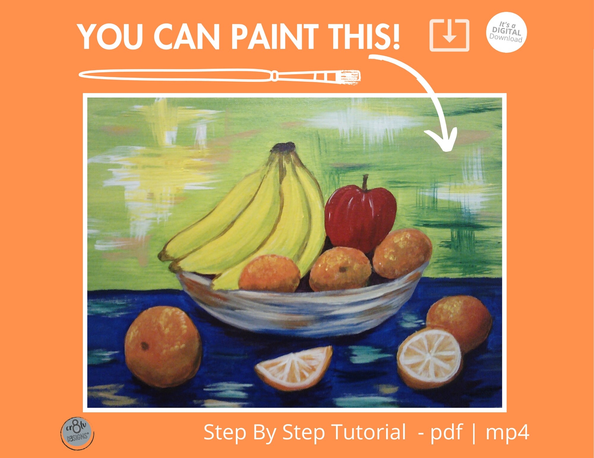 Bowl Of Fruit Acrylic Painting Banana Step By Step Orange Instructions Apples Floral Fauna Tutorial Abstract How To Colorful Paint Party DYI Etsy Bowl Of Fruit Acrylic Painting Banana Step By Step Orange Instructions Apples Floral Fauna Tutorial Abstract How To Colorful Paint Party DYI Etsy