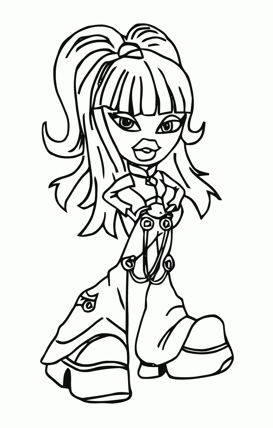 Bratz Coloring For Kids The Bratz Coloring Pages Bratz Coloring For Kids The Bratz Coloring Pages