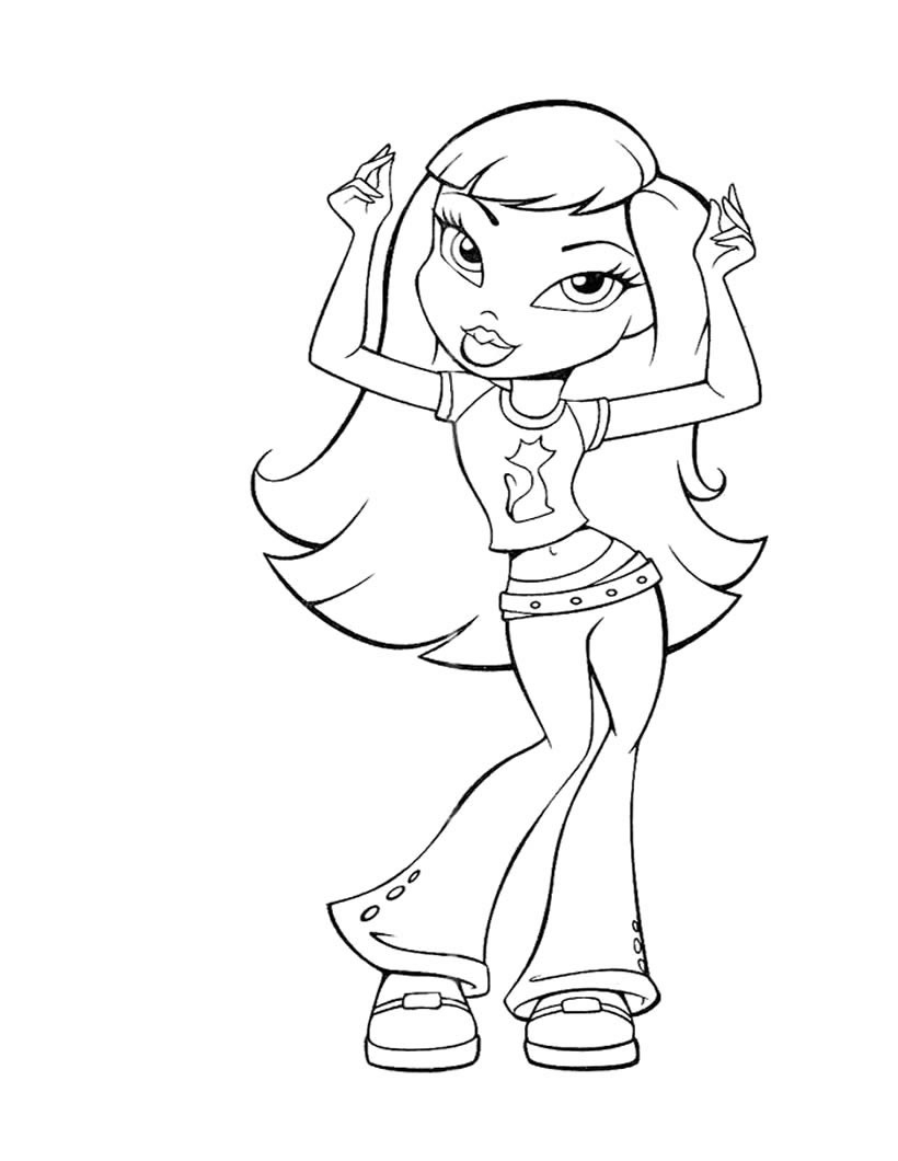 Bratz Coloring Pages Hellokids Bratz Coloring Pages Hellokids